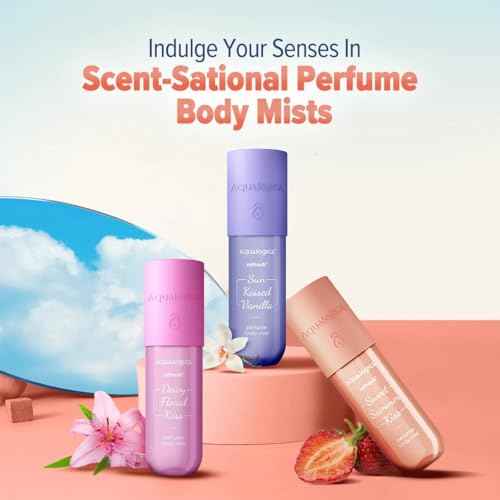 Aqualogica Strawberry Body Mist with Zemea & Hyaluronic Acid ? Sweet & Sensual Long-Lasting Fragrance, Lightweight & Refreshing Perfume Spray for Women, 5.07 Fl Oz/150 ml