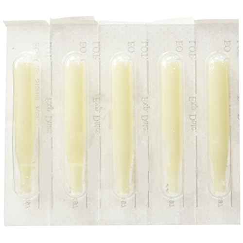 1TattooWorld Tattoo Supply 100 Plastic Disposable Tips (Nozzles) Round/Flat, OTW-DT-1