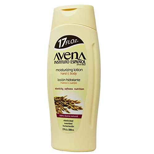 Avena Instituto Espanol Moisturizing Hand and Body Lotion, Helps Moisture Soften and Nourish your skin, 2-pack Of 17 FL Oz, 2 Bottles