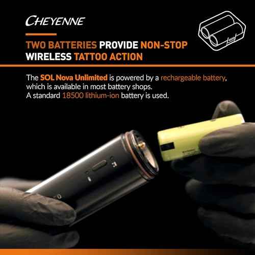 Cheyenne Sol Nova Unlimited Cordless Tattoo Machine ? 3.5mm Black