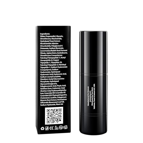 Hyaluronic Acid Peptide Serum ? 5x HA, NAD?, and Copper Peptides to Plump, Hydrate, and Firm. Boosts Radiance, Smooths Lines, and Supports Skin Renewal ? Clean Vegan Formula