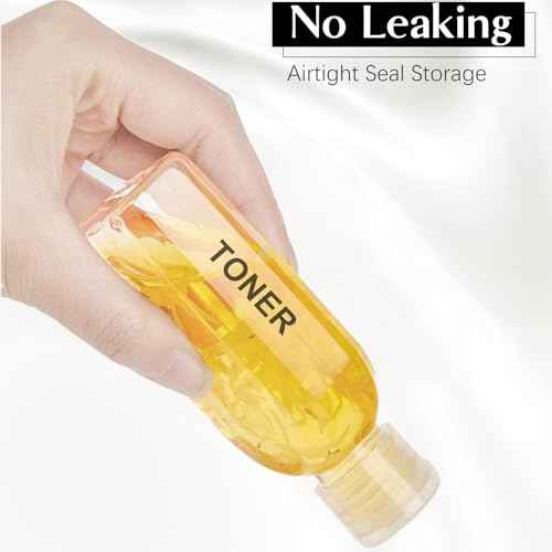 TUZAZO 6 Pack Travel Bottles for Toiletries 3.4oz/100ml Travel Size Containers TSA Approved, Clear Plastic Lotion Bottle Refillable Squeeze Bottles with Flip Cap for Shampoo, Conditioner & Lotion