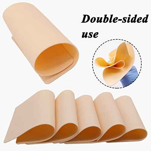 Blank Tattoo Practice Skins - Autdor 10Pcs Fake Tattoo Skin Double Sides 8x6" Fake Skin Tattooing and Microblading Eyebrow Practice Skin for Tattooing Supplies Beginners and Experienced Artists