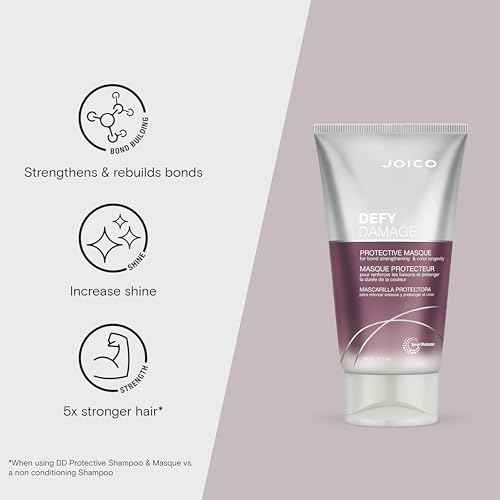 Joico Defy Damage Protective Masque | For Color-Treated Hair | Strengthen Bonds & Preserve Hair Color | With Moringa Seed Oil & Arginine | 5.1 Fl Oz