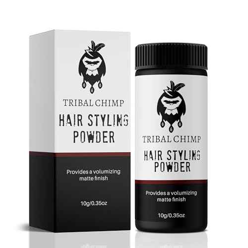 Tribal Chimp Hair Styling Powder for Men & Women ? Hair Volumizer & Texture Powder for All Hair Types with Matte Finish ? 24H Invisible Hold, Adds Volume & Texture, Non-Sticky and Smells Great ? 10g