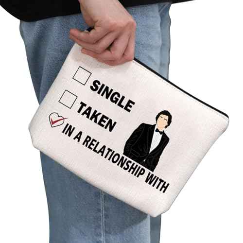 G2TUP A D inspired Gift Dating A D Makeup Bag A D Fan Cosmetic Bag A Merch Zipper Travel Bag (Dating A White Bag)