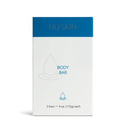 Nu Skin Body Bar Soap | Gentle Cleansing Bar with Moisturizing Aloe Vera | Non-Drying Daily Cleanser for Hands, Body & Face | Refreshing Scent | Soft, Hydrated & Revitalized Skin | 4 (5 Pack)