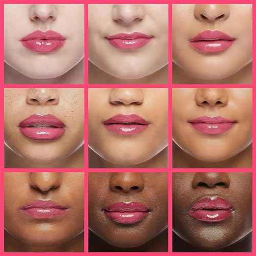 Hydrating Lip Glow Oil, Moisturizing Lip Glow Oil, Lip Plumper Gloss, Transparent Lip Gloss, Lip Oil, Plumping Lip Oil, Lip Balm, Tinted Lip Balm Lip Care (2PCS Raspberry)