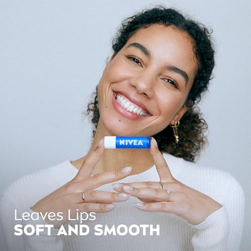 NIVEA Skin Care Set For Her, Nourishing Body Wash, Moisturizing Body Lotion, Lip Balm Stick with Shea Butter, & Hand Cream, 4 Piece Gift Set
