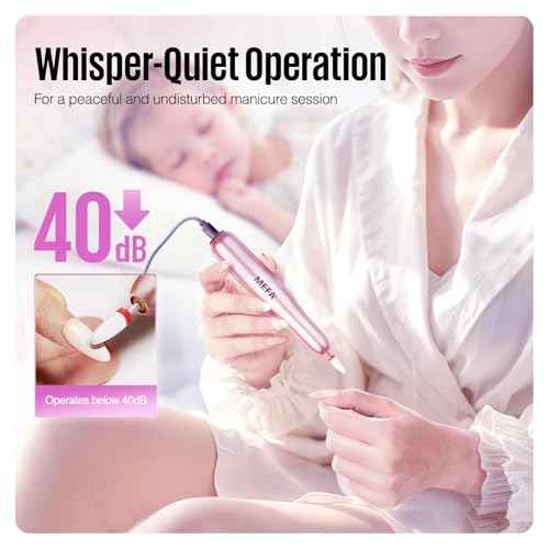 MEFA 16 PCS Kit Electric Nail Drill with Bits & Dust Brush, 20000RPM Portable Professional Electric Nail File, Manicure Pedicure Nail Set Efile Nail Drill for Home Salon