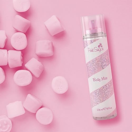 Pink Sugar Eau de Toilette Perfume for Women, Floral + Fruity Scent, Notes of Raspberry, Cotton Candy, and Vanilla, Sweet and Sensual Fragrance