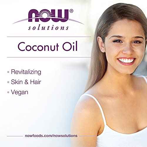 NOW Foods Solutions, Liquid Coconut Oil, Light and Nourishing, Promotes Healthy-Looking Skin and Hair, 16-Ounce