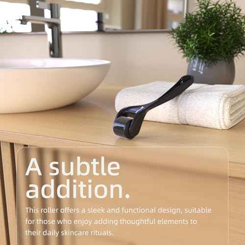 Microneedling Roller for Face and Beard | Derma Roller for Women and Men | Micro Needle Roller for Scalp Face [Pro]