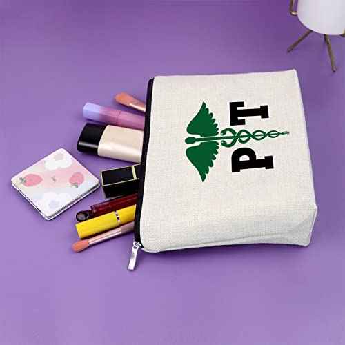 Sazuwu Physical Therapist Gifts Therapist Appreciation Gifts Makeup Bag Thank You Gift Physical Therapy Graduation Gift Cosmetic Bag Birthday Christmas Gifts for Her Cosmetic Travel Pouch