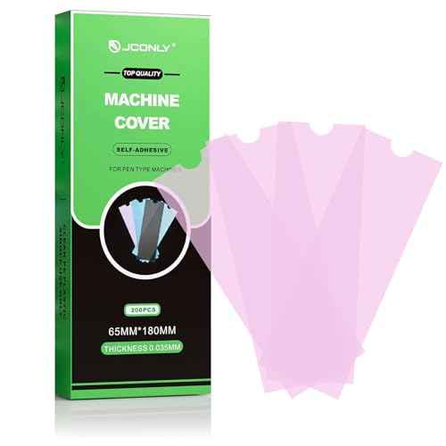 Large Size Tattoo Machine Covers, 200Pcs Sealable Tattoo Pen Sleeves Machine Bags 2.5" x 7.1" Pen Covers, Disposable Cartridge Tattoo Machine Bags XL,4 Colors (PINK)