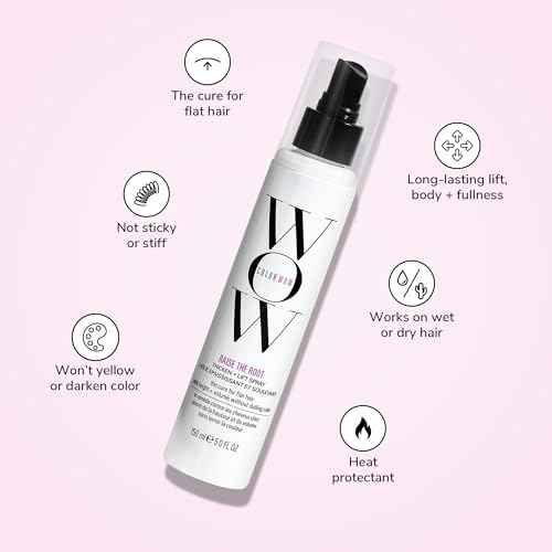 COLOR WOW Raise the Root Thicken + Lift Spray - All-Day Volume for Fine, Flat Hair without dulling color