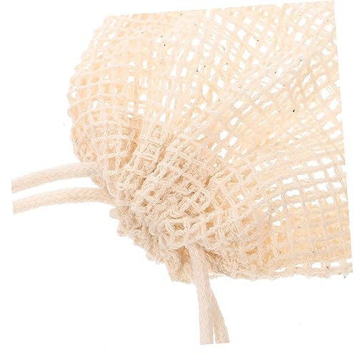 8pcs Cotton Soap Storage Bags Drawstring Foaming Pouches for Bathing Exfoliating Mesh Soap Holders Convenient Shower Accessory for and Easy Drying
