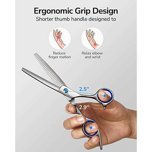 Hair Thinning Scissors ULG Professional Barber¡¯s Texturizing Teeth Shears for Hairdressing, Salon and Home Use Thinning Shears for Hair Cutting, Made of Japanese Stainless Steel, 6.5 inch