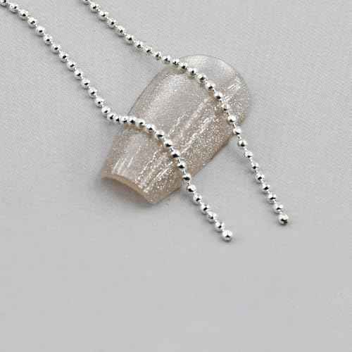 1mm Silver Gold 3D Rhinestone Metal Chain Nail Charms Nail Chains Jewelry Metal Stereo Style Accessories Steel Silver Gold Nail Art Chain for DIY Nail Ornaments Nail Art Studs for Manicure