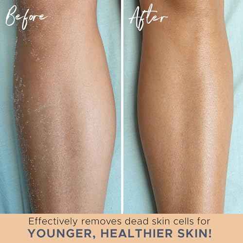 Exfoliating Glove (4 pcs, 2 Pairs) - Heavy Shower Gloves for Body Scrub, Exfoliates & Removes Dead Skin, Stocking Stuffers for Women and Men