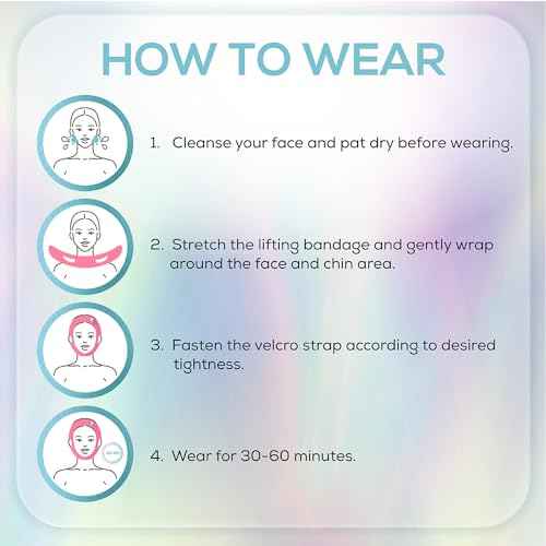 Venus Visage Face Lifting Strap for Jaw Line Definition - Reusable Lifting Chin Strap for Sleeping - Visually Sculpts Double Chin (Pink)