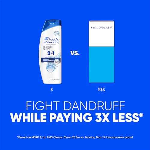 Head & Shoulders 2-in-1 Classic Clean Anti-Dandruff Shampoo & Conditioner Twin Pack, Paraben-Free, Color-Safe, Fresh Scent, 32.1 Fl Oz (Set of 2)