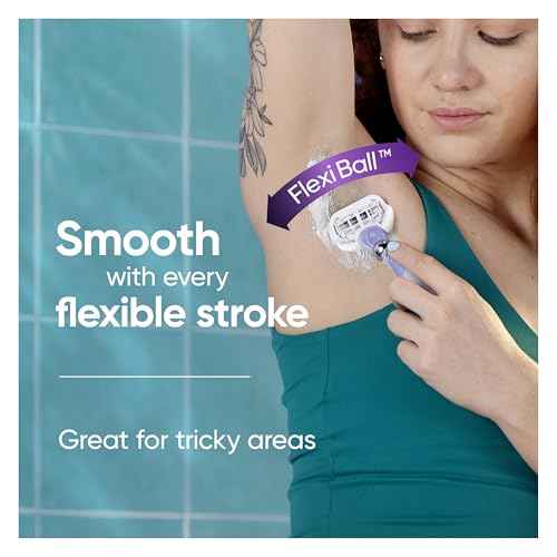 Gillette Venus Deluxe Smooth Swirl Womens Razor Blade Refills, 6 Count, Moisture Ribbon to Protect Against Irritation