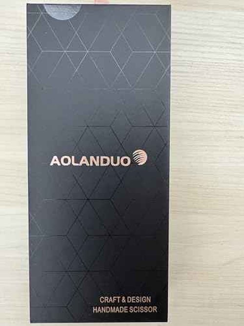 AOLANDUO Pink Professional Hair Scissors - VG10 Steel, Offset Handle, Case, Oil, Cloth - 1 Count, 6 in