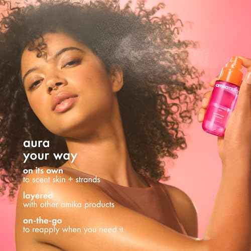 amika: aura hair and body mist | pink grapefruit, juicy apricot + warm vanilla