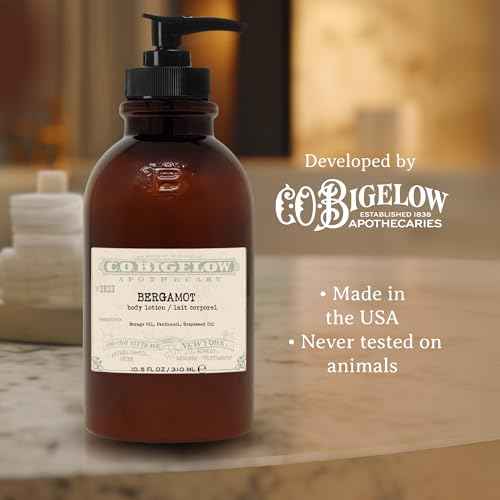 C.O. Bigelow Bergamot Body Lotion, Iconic Collection Moisturizing Body Lotion with Shea Butter, Borage Oil & Grapeseed Oil, 10.5 Fl Oz