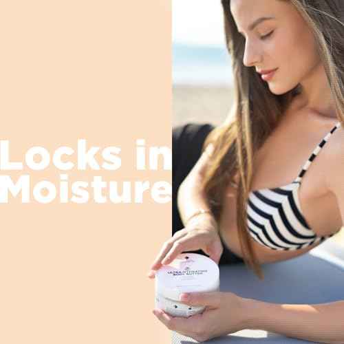 Ultra-Hydrating Body Butter with Shea Butter, 8.5 fl. oz., Salted Caramel and Macadamia Scent, Deep Moisturizing, Soothes, Repairs, and Nourishes Skin