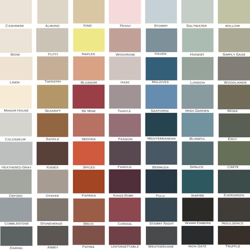 ALL-IN-ONE Paint, Durable cabinet and furniture paint. Built in primer and top coat, no sanding needed. Includes our 30 featured color card - Thistle (gray purple), Quart