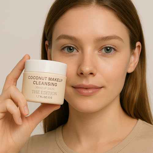 The Edition Coconut Balm Makeup Remover & Cleansing Balm ? Gentle Face & Eye Makeup Cleanser for Waterproof Makeup, Hydrating Skincare for All Skin Types, 50g