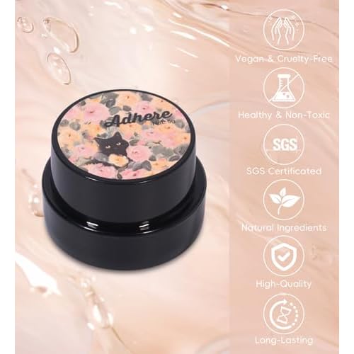 ADHERE Cat Eye Gel Nail Polish Set, Holographic Glitter 7 Colors with Magnet Stick and Brush Gel Polish Soak Off Led Gel Polish Kit Nail Art Gel Manicure Salon DIY Gifts