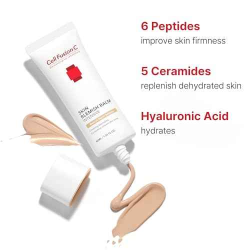 Cell Fusion C Skin Blemish Balm No.23 Signature Beige - Light/Medium with Neutral Undertone, 24h Coverage with Natural Finish, Tinted Moisutrizer for Face, 1.35 fl.oz.