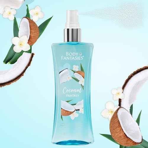 Body Fantasies Signature Fragrance Body Spray, Coconut Fantasy, 8 fl oz