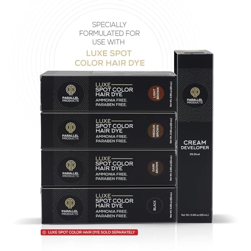 Parallel Products - 3% 10 Volume Tint Developer - 25mL - Oxidant for Coloring - Mix with Luxe Spot Color Cream Dye/Kit
