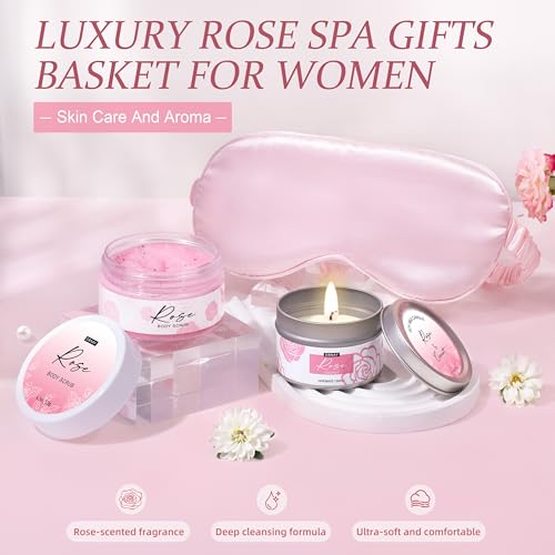 Gifts for Women Birthday Gift Baskets Home Spa Relaxing Self Care Gift for Woman Mom Her Sister Wife Auntie Care Package Thank You Gift Bridal Shower for Women Friendship Ideas
