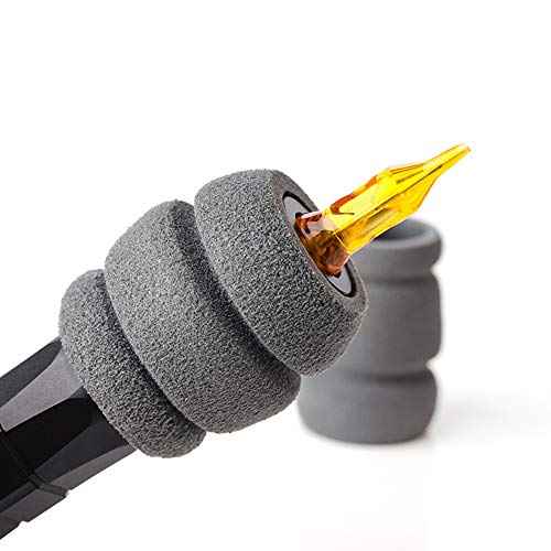 5 Pieces Tattoo Grip Wrap Foam Tattoo Grip Cover Tattoo Pen Cover Tattoo Machine Grip Handle Holder Cover Tattoo Tubes Grips Cover Tattoo Supplies(Grey, 41 mm)