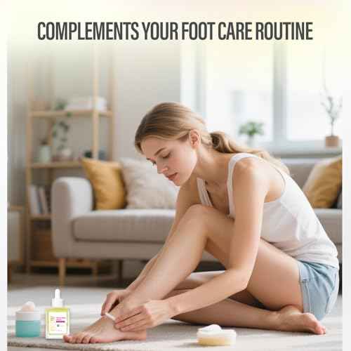 Foot Repair Oil for Dry Cracked Toenails: Tea Tree Scent with Keratin Vitamin Strengthener Growth Moisturizing Treatment - Natural Heel Nail Care Feet Serum for Women Men Home Gift Hiking Travel