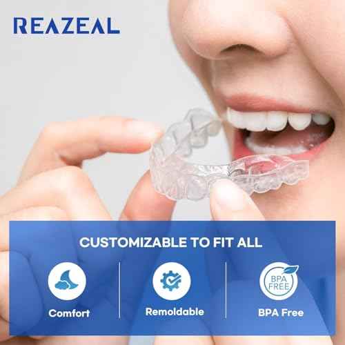 Mouth Guard for Grinding Teeth at Night: Moldable Dental Guard for Sleeping - Nighttime Protection for Teeth with 12 Cleaning Tablets