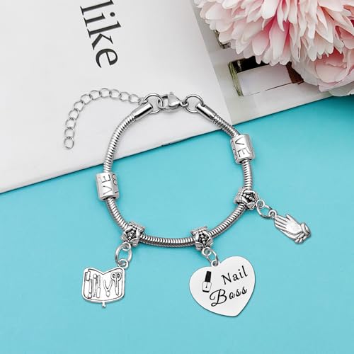 Nail Technician Gift Nail Artist Appreciation Gift for Women Nail Tech Gifts Nail Gifts for Nail Boss Jewelry Nail Lovers Gift Manicurist Graduation Gifts Birthday Christmas Gift for Her