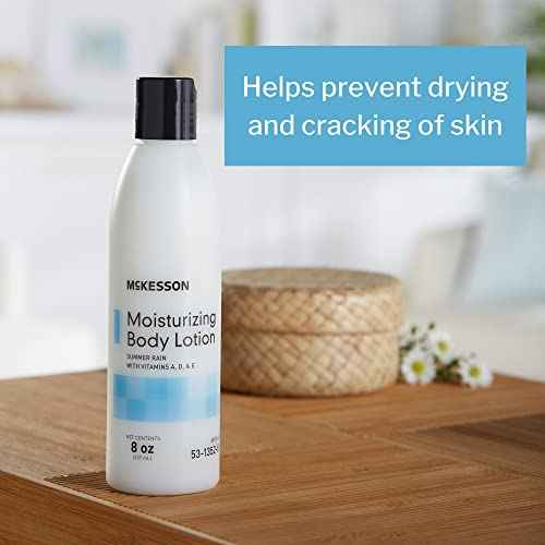 McKesson Moisturizing Body Lotion with Vitamins A, D, E, Summer Rain Scent, 8 oz, 1 Count