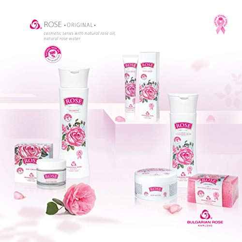 Bulgarian Rose Body Lotion with Natural Rose Oil for Moisturizing and Rejuvenating the Skin,Hydrating Daily Body Lotion for Soft, Smooth Skin, Paraben Free