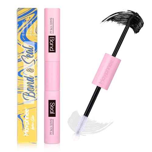 Lash Glue Bond and Seal Long Lasting Strong Hold Waterproof 2 in 1 Cluster Eyelash Glue for DIY Lash Extensions by Mavphnee