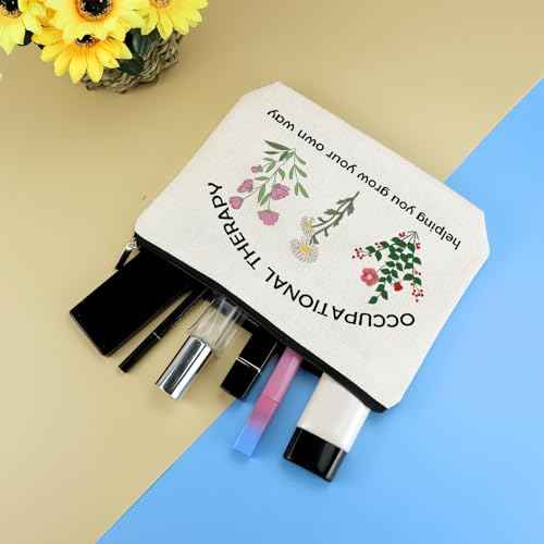 Occupational Therapist Gifts OT Makeup Bag Occupational Therapy Gifts Occupational Therapist Appreciation Gifts Birthday Graduation Gifts for OT Therapist Female Friends Daughter Thank You Gifts