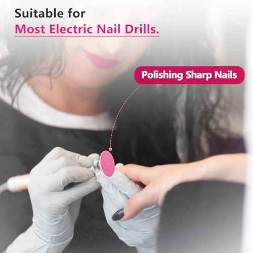 80pcs Sanding Paper Discs with Metal Nail Drill Bit 25mm Foot Drill Replacement Sanding Discs #80#150#240 Grits for Nail Drill Bit, PedicureTools, Foot Files Remover Dead Skin