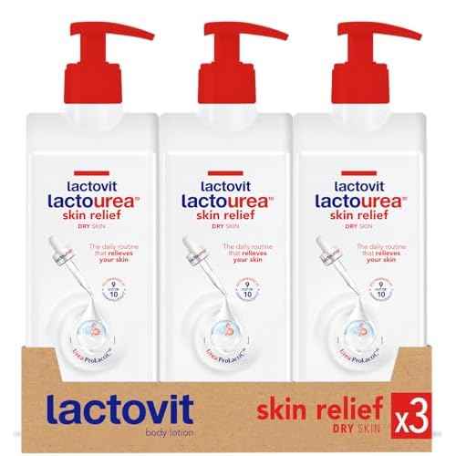 Lactovit | Lactourea Body Lotion | Hydrating Moisturiser for Dry Skin | With Urea ProLactiC10 Complex, Lactic Acid & Pure Urea | Soft & Youthful Skin | Dermatologist Recommended | 3 x 400 ml
