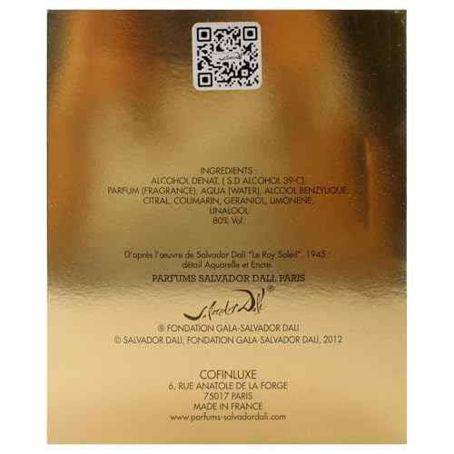 Salvador Dali Le Roy Soleil Extreme Eau de Tiolette Spray for Men, 3.4 Ounce