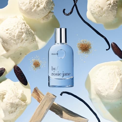 By Rosie Jane Eau De Parfum Spray (Dulce) - Clean Perfume for Women - Non-Toxic Body Mist with Notes of Creamy Vanilla, Brown Sugar & Warm Hinoki Wood - Paraben, Sulfate & Phthalate Free (50ml)